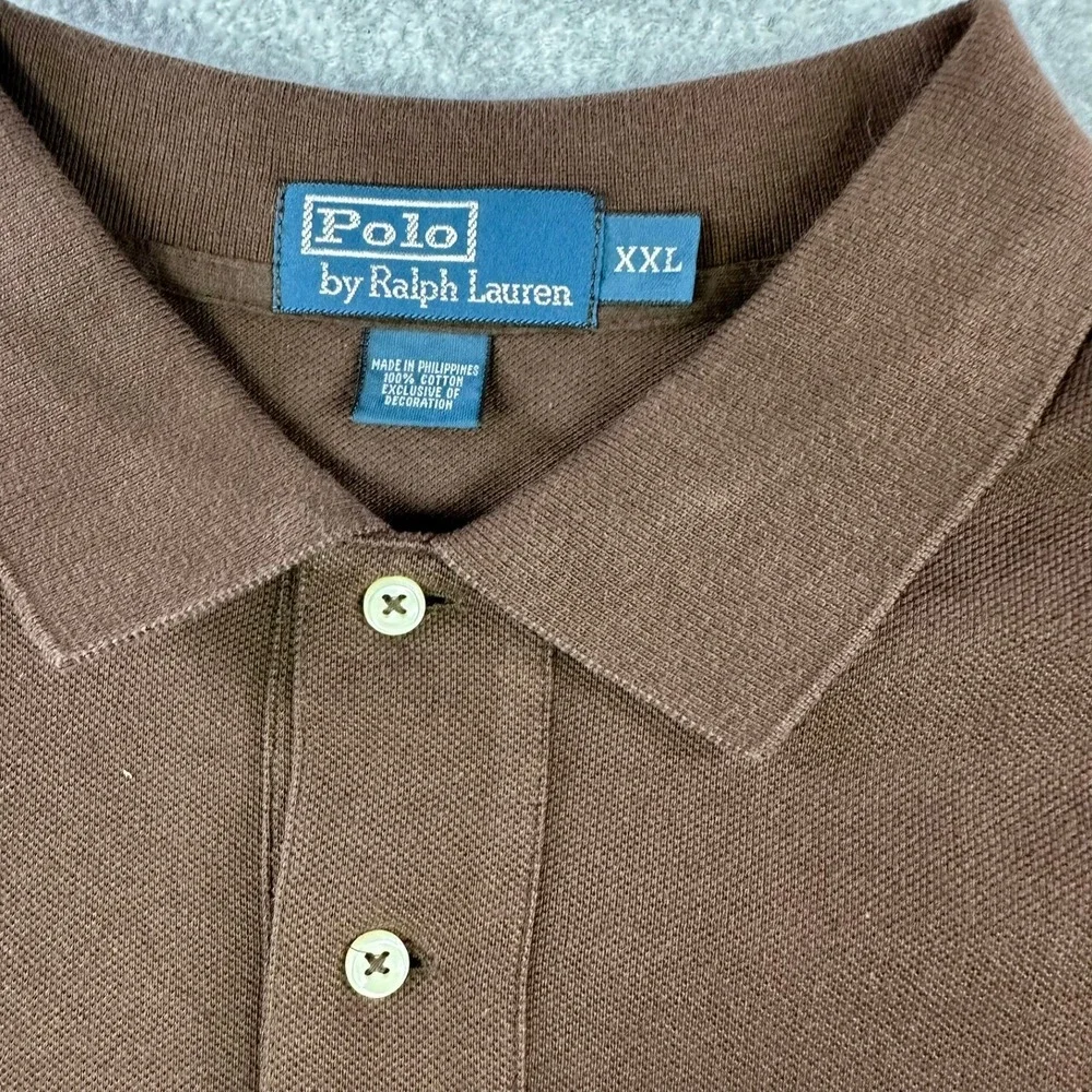 Polo Ralph Lauren Dayton Flyers Basketball Polo Shirt Brown Mens XXL Pony Logo